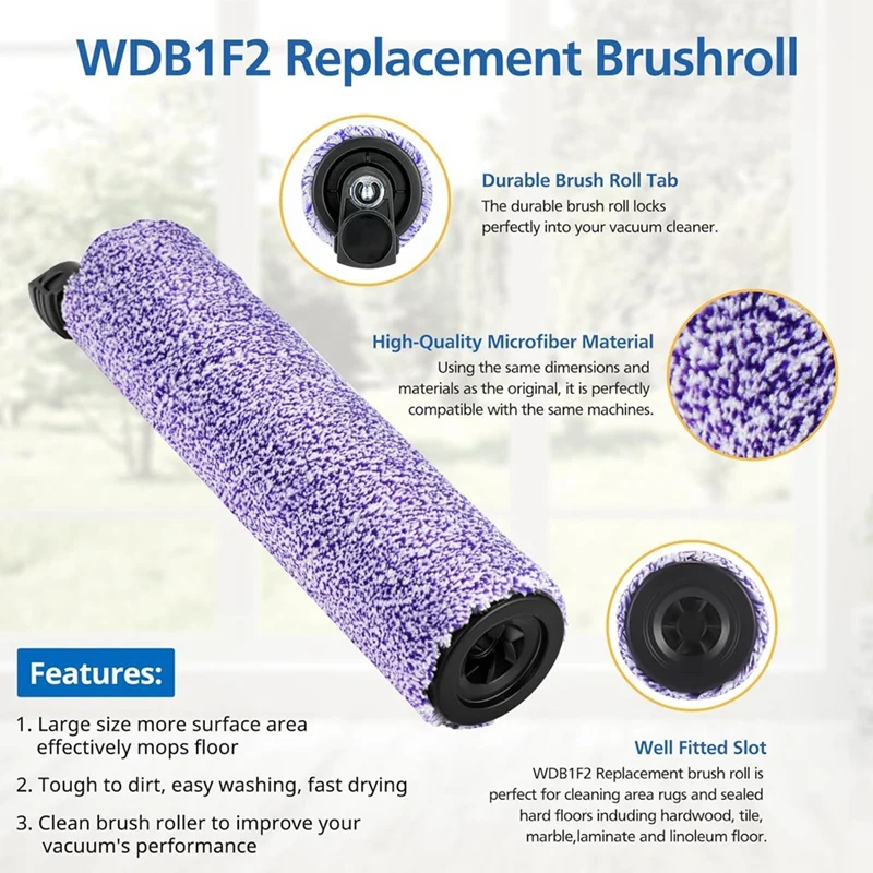 For Shark AW201 AW302 WD201 WD100 WD200 WD101 WD200C  WD101C Vacuum CleanerWashable Brush Roller Filter-Dreamy