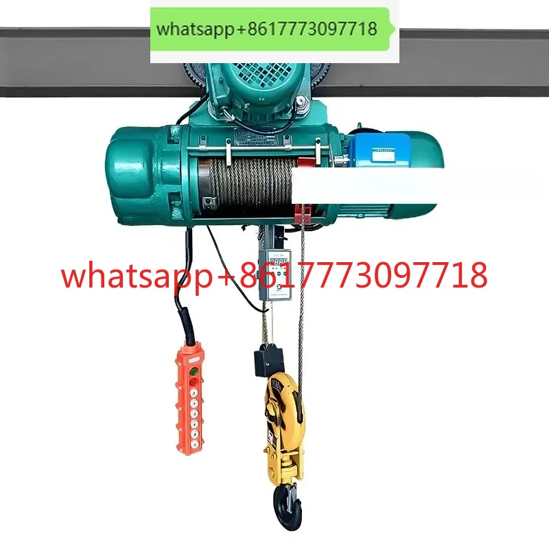 CD electric hoist 1/2/3/5/10 tons 6/9/12 meters wire rope crane 380V winch
