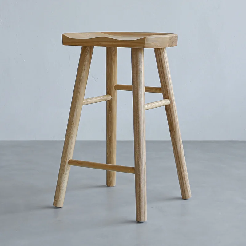 

Cheap Sample Modern Commercial Furniture Wood bar High Stool Chair for Home Use