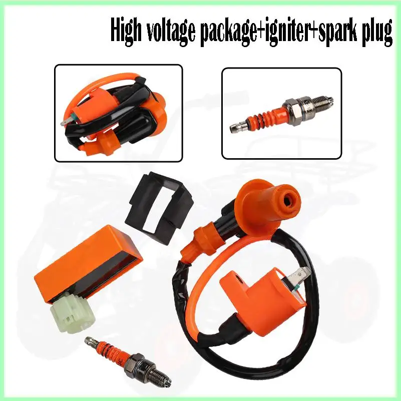 High performance ignition coil 6-pin spark plug kit suitable for ATV four pit bicycle scooter motorcycle performance components