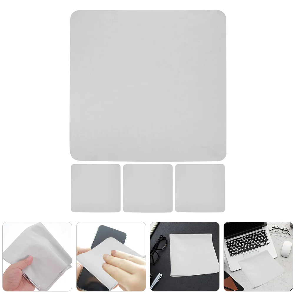 

4Pcs Microfiber Eyeglass Cleaning Cloths Gentle Universal Wiper for Lenses Screens Flute Violin Piano Trumpet Saxophone