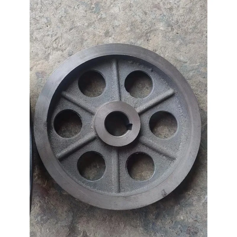 1PC Thickened double-slot B-type Double Slot Pulley Dia 220mm V-Belt Pulley Material Cast Iron Power Tool Accessories