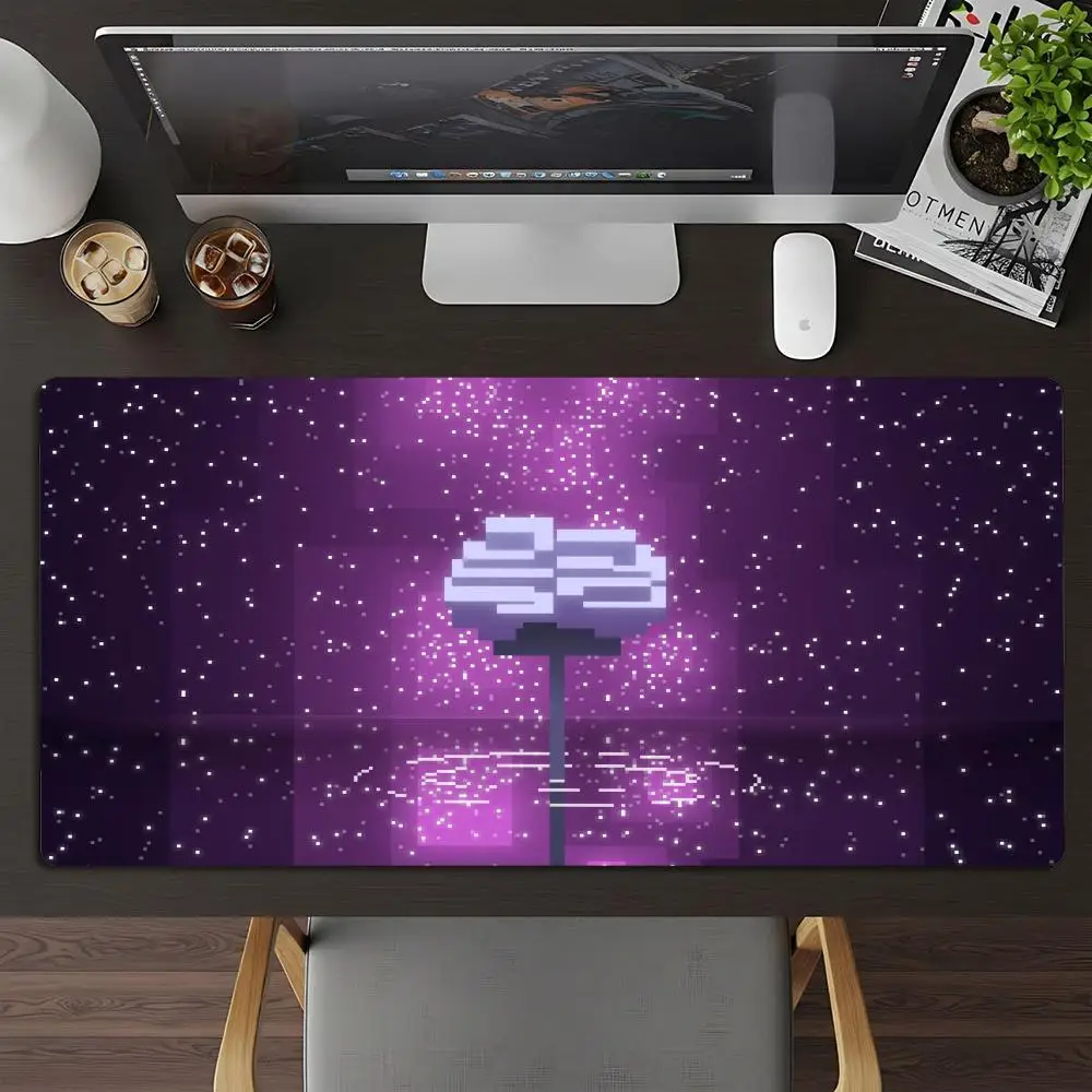 Large Mousepad Pixel Red Tree Mousepads Keyboard Mat Deskpad Pc Game Desk Mats Retro Art Mouse Mats For Home Laptop Desktop
