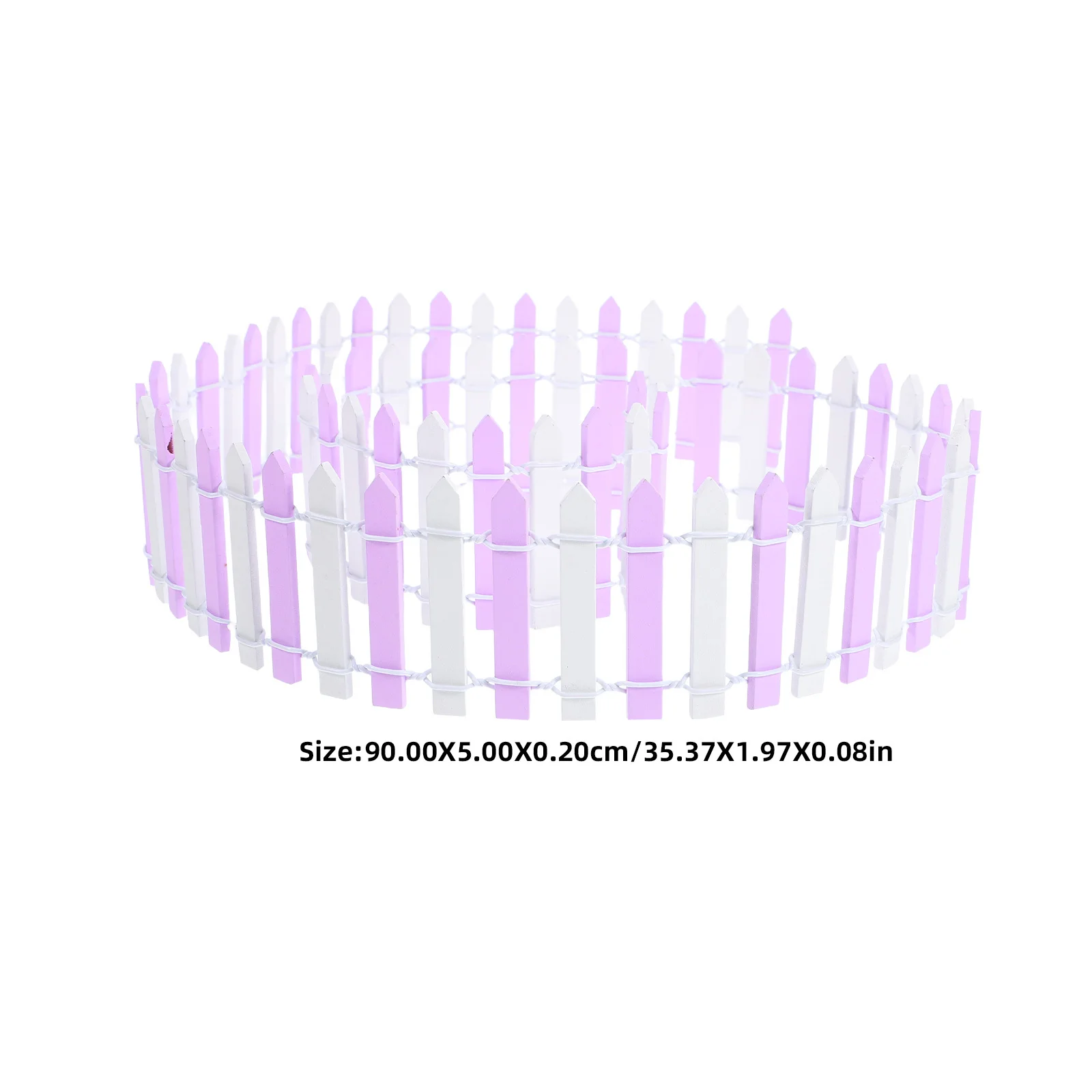 Миниатюрный забор, двухцветный деревянный маленький сад, микропейзаж, бордюр, сказочное украшение для сада, аксессуар для рукоделия, забор для кукольного домика