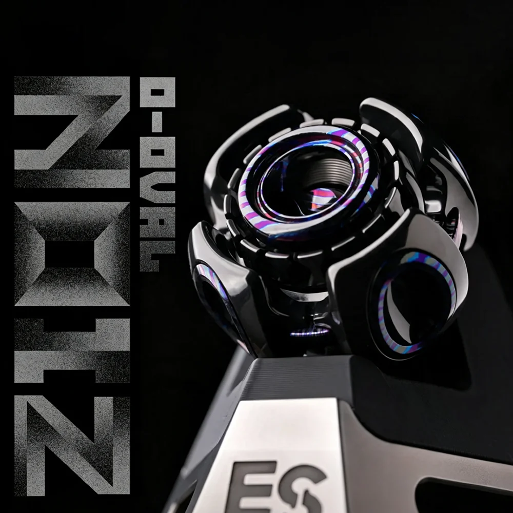 LAUTIE EDC NOIZ-O Zirconium Polished Zircuti Fidget Spinner Stress Relief Toy Metal Gyro Fidget Toys For Adults Original Designs