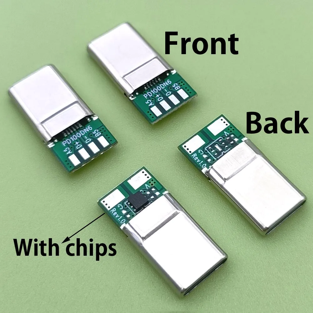 16P Type-C Male Plug PD 240W 5A 50V Fast Charging Connector USB With PCB welding Data line interface DIY data cable accessories