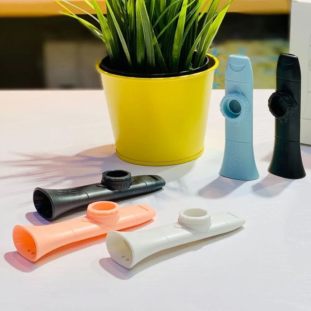 

Adjustable Tone Kazoo Instrument Plastic Durable Wind Instrument Colorful Portable Single Hole Kazoo Music Classes