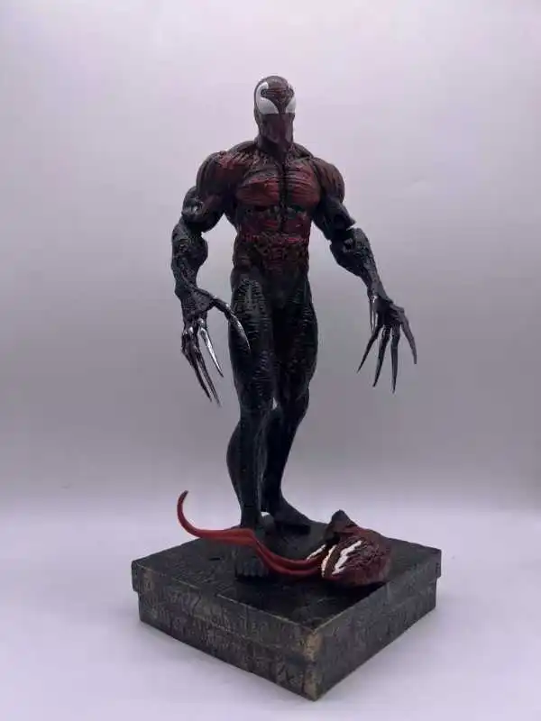 30cm Marvel Series Spider-Man Venom Symbiotic Toxin Double Headed Statue Model Doll Pvc Action Figures Collectible Toy Gifts