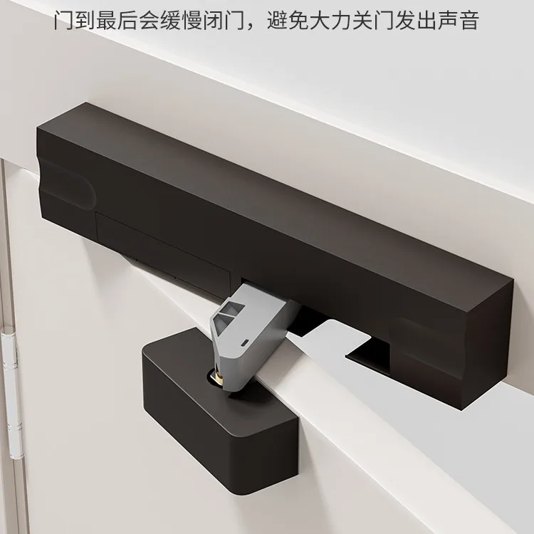 Luxury Silent Hydraulic Door Closer Light Invisible Door Reinforced Damper Buffer - Household Door Accessories for Smooth Operat