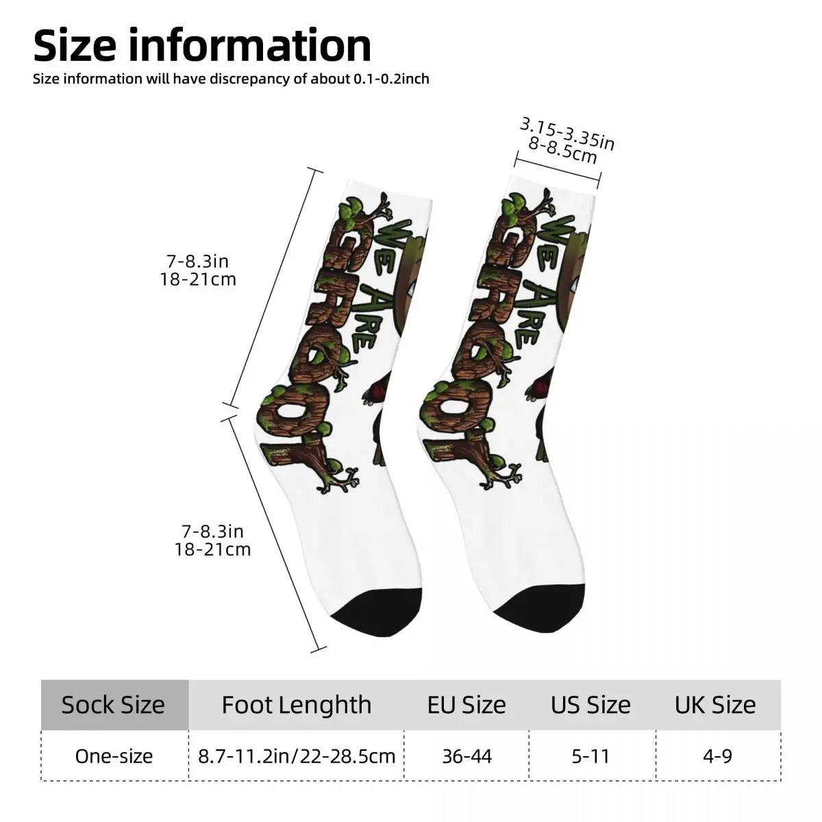 Fashion Guardians Of The Galaxy Groot Stockings Graphic Leisure Socks Winter Non-Slip Socks Adults Men Cycling Breathable Socks