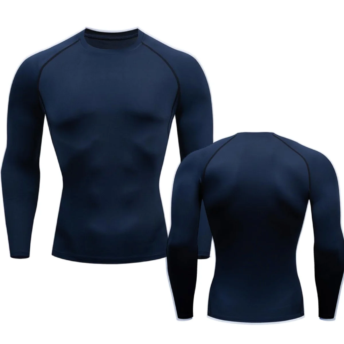 Camisola de compressão esportiva masculina, Tops apertados, camiseta fitness, roupas de treinamento muscular, corrida Rashguard, Dry Fit, ginásio