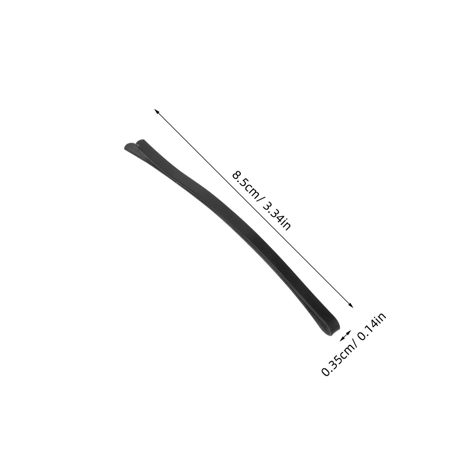 100 pz Curvo Chignon Francese Perno di Capelli Styling Capelli Francesi Donne Bobby Pins Clip Super Grip Spilli Pin Pinze 3.34 \
