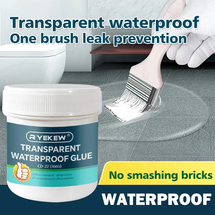 Bathroom Waterproof Sealant, Strong Adhesive Leak Proof Glue, Anti-Mold Caulk for Shower Sink Tile Gaps, Home Repair Tools