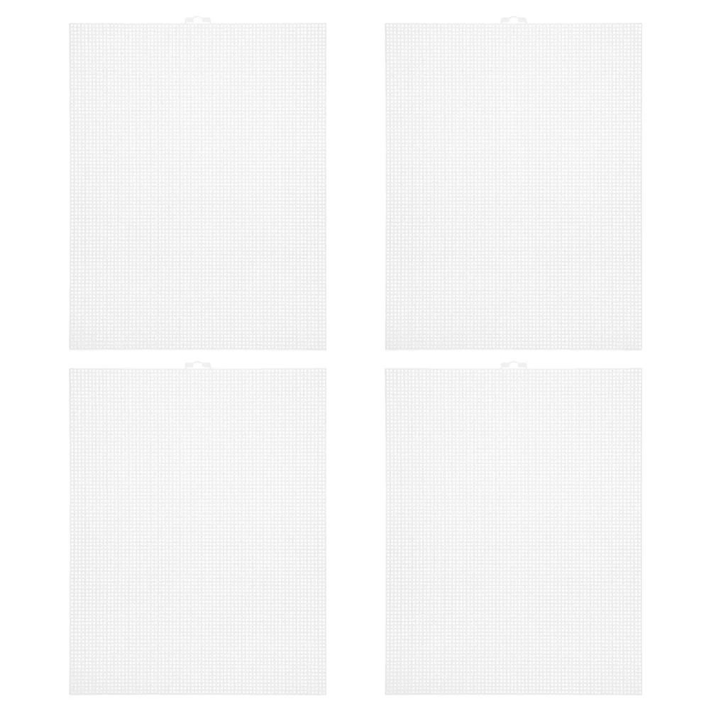 

4pcs Plastic Mesh Canvas Sheets 26X33.5Cm Cross Stitch Grid For Embroidery Knitting Crochet Diy Craft Needlework Yarn Projects