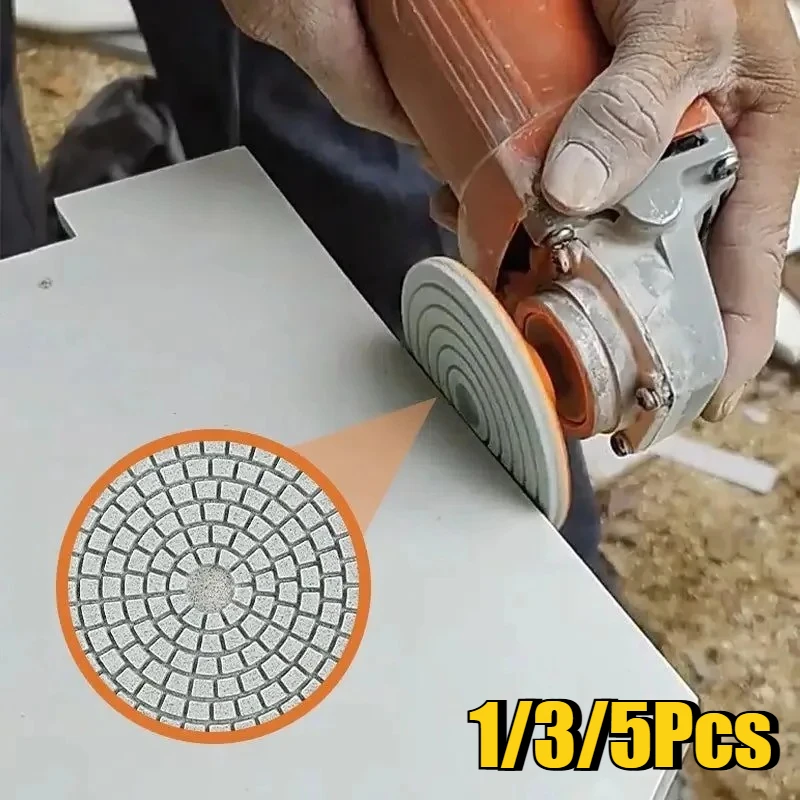 1/3/5 stücke 80mm Keramik Fliesen Trimmen Polieren Disc Winkel Grinder Trocken Polieren Marmor Quarz Stein Anfasen schleifen Rand
