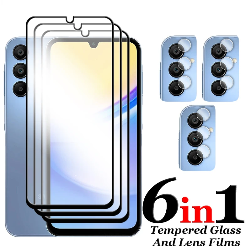 

For Samsung Galaxy A16 5G Screen Protector 6.7 inch Full Cover Glass For Samsung A16 5G Tempered Glass For Galaxy A16 Lens Film