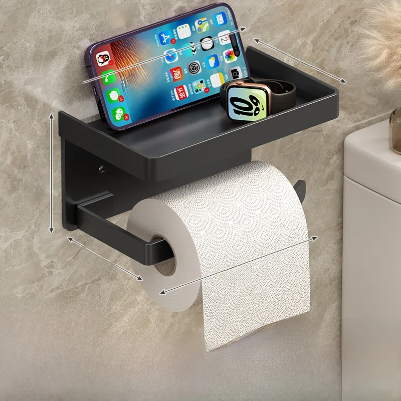 バスルームトイレットペーパーホルダーティッシュボックス収納ラックペーパータオルホルダー壁掛けトイレットペーパースタンドバスルームオーガナイザー