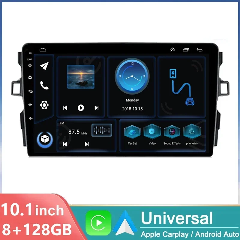 

2 Din Android 14.0 Car Radio for Toyota Auris E150 2006 -2011 2012 4G Carplay Andriod Auto GPS Multimedia Stereo DVD DSP WIFI