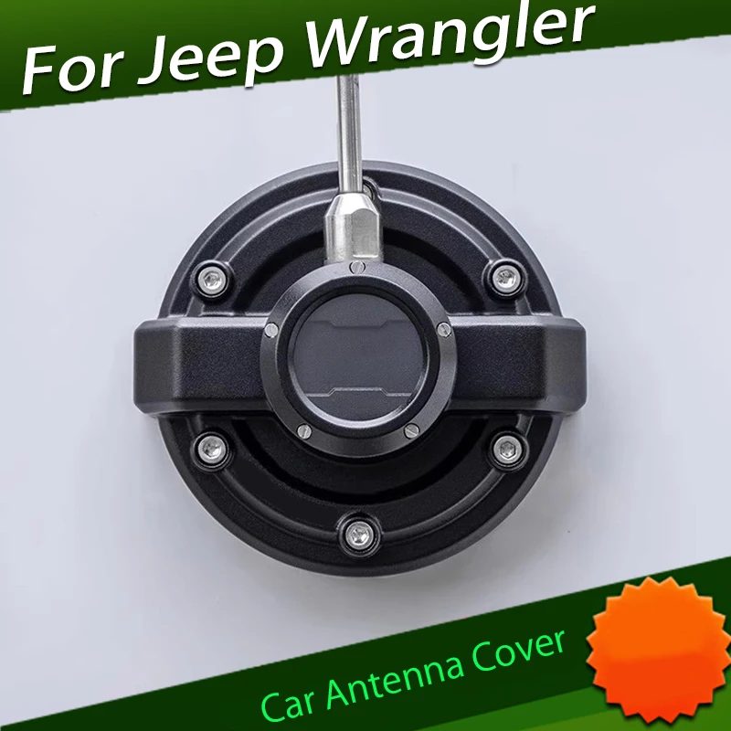 Car Antenna Cover Fit for Jeep Wrangler JL JT JK Gladiator 4XE Modification Antenna Decoration Anti-theft Accessories