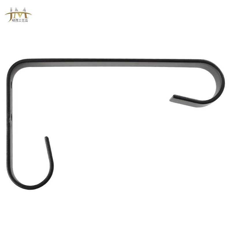 6.6 inch plant support simple wall iron wrought bending molding Clothes hook flower basket  wall lamp hook