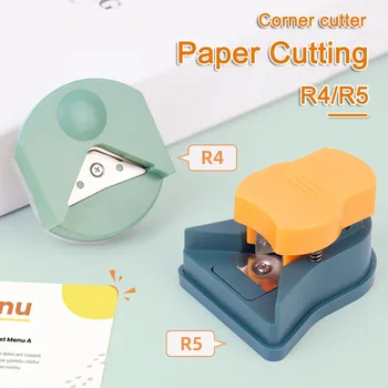 Cortador de papel R4 R5, herramienta de corte de esquina de película de PVC de plástico para tarjetas de visita
