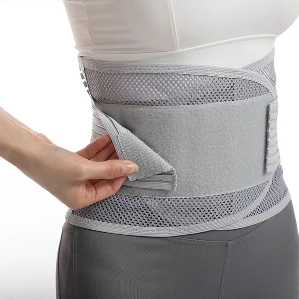 حزام تدريب الخصر قابل للتنفس، ضغط قابل للتعديل، دعم قطني، دعامة خلفية عالية المرونة، حماية الخصر الرياضية، اليوغا