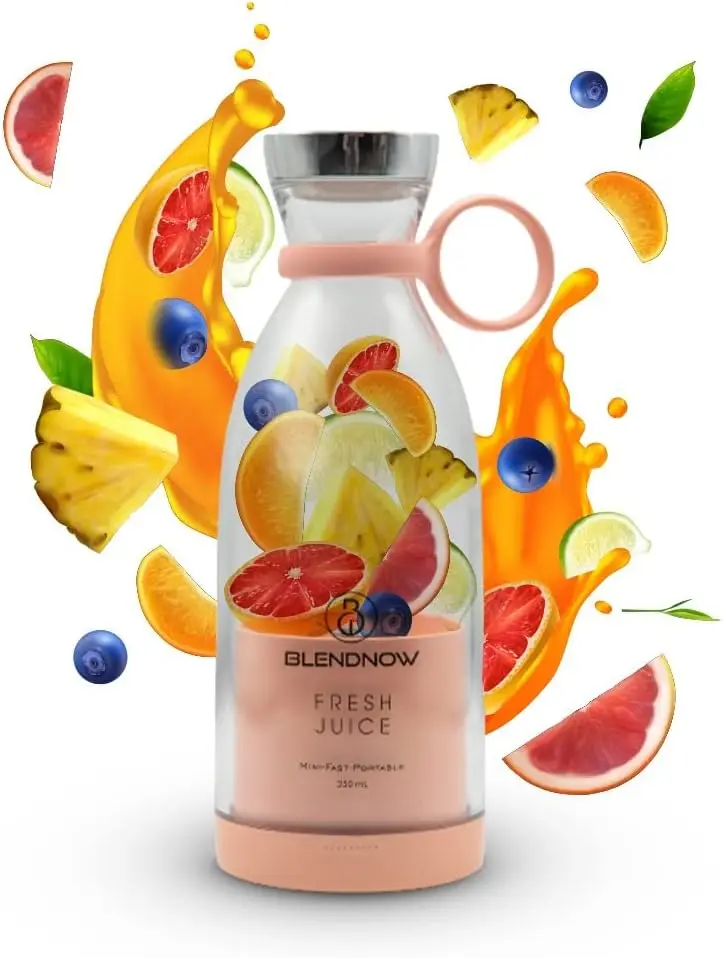 

Personal Size Blender, Portable Blender for Shakes and Smoothies, USB Rechargeable Blender, Travel Blender, Gift, Fresh Juice Bl