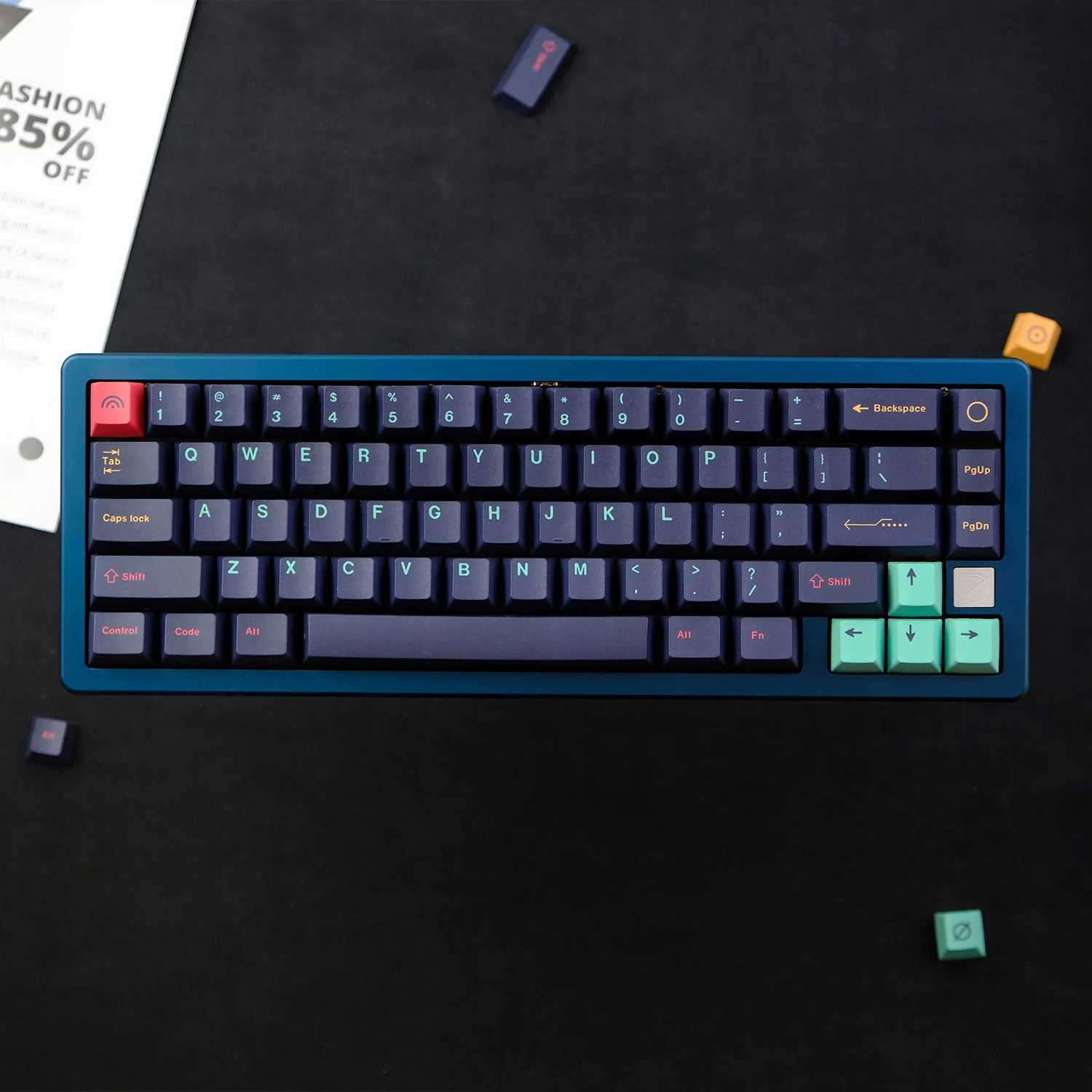 KYOMOT 129 Keys GMK Night Metropolitan City Keycaps Cherry Profile PBT Five Dye SUB Keycap for MX Switch DIY Mechanical Keyboard