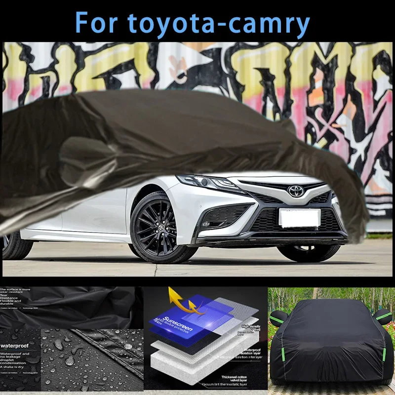 For toyoya-camry Outdoor Protection Full Car Covers Snow Cover Sunshade Waterproof Dustproof Exterior Car accessories