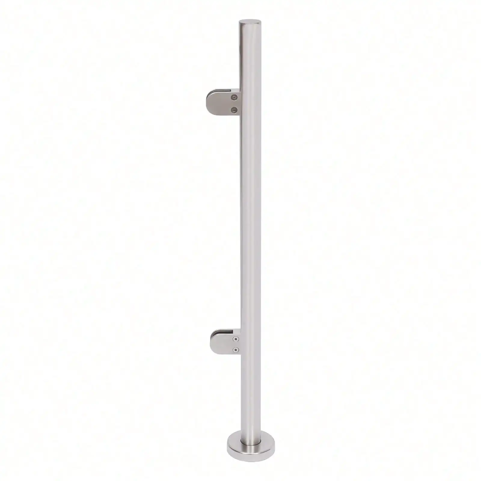 90cm High Glass Balustrade Railing Glazing Stainless Steel Poles Handrail Railing Post Round Pipe Platform Fencing Column