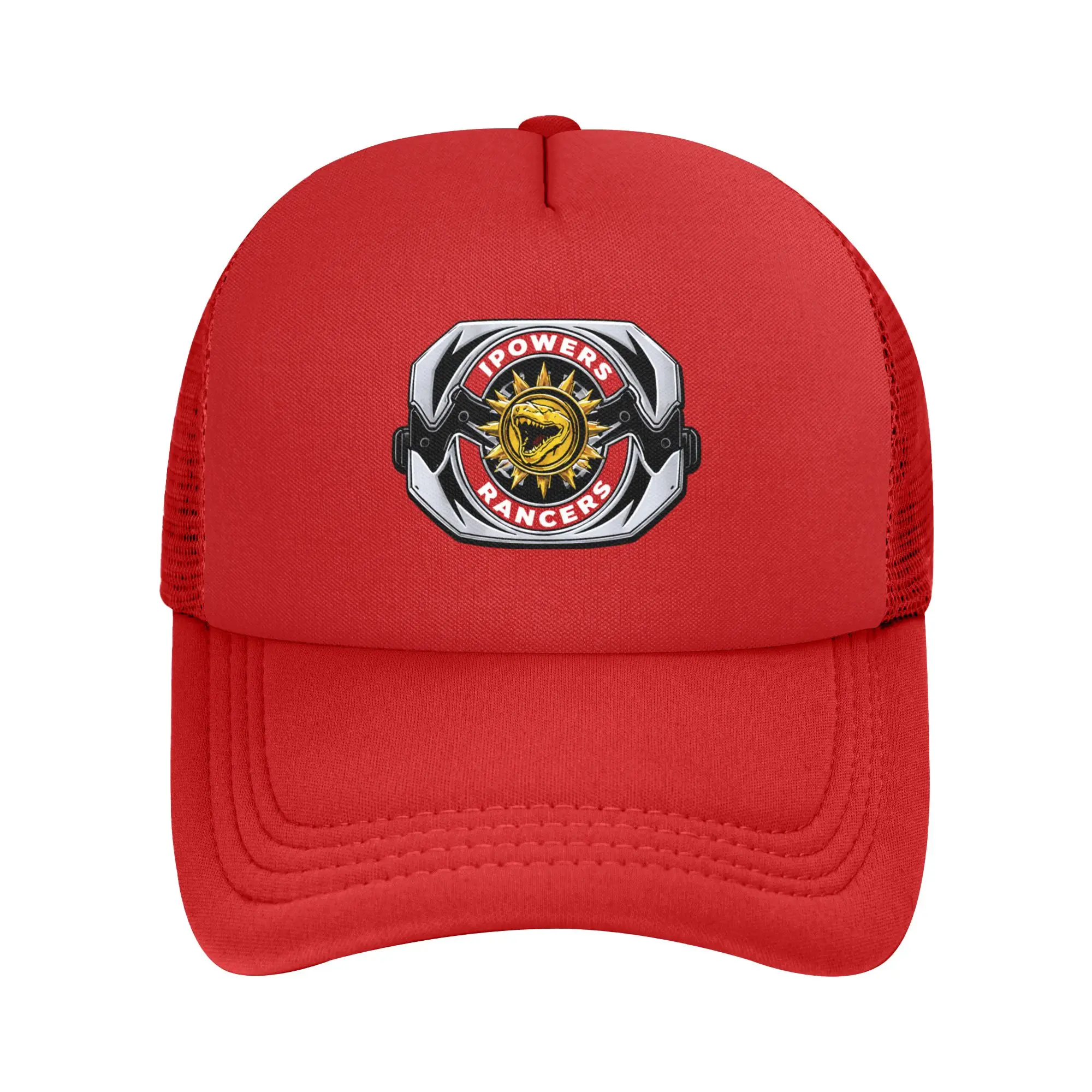 Adult Power Rangers Trucker Hat curved Mesh Baseball Cap Polyester  Hats Adjustable Fishing Hat Summer