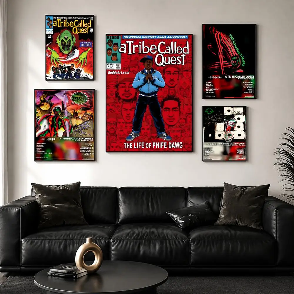 Music Album A t-Tribe Called Q-Quest Poster Decorative Wall Art Stickers Mural Photo Print for Home Living Room Hallway Decor