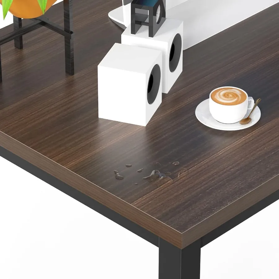 Large Office Desk for Home Office with Wide 63 Computer Desk Table Ideal for TwoPerson Workspaces Features Sturdy Metal Frame w