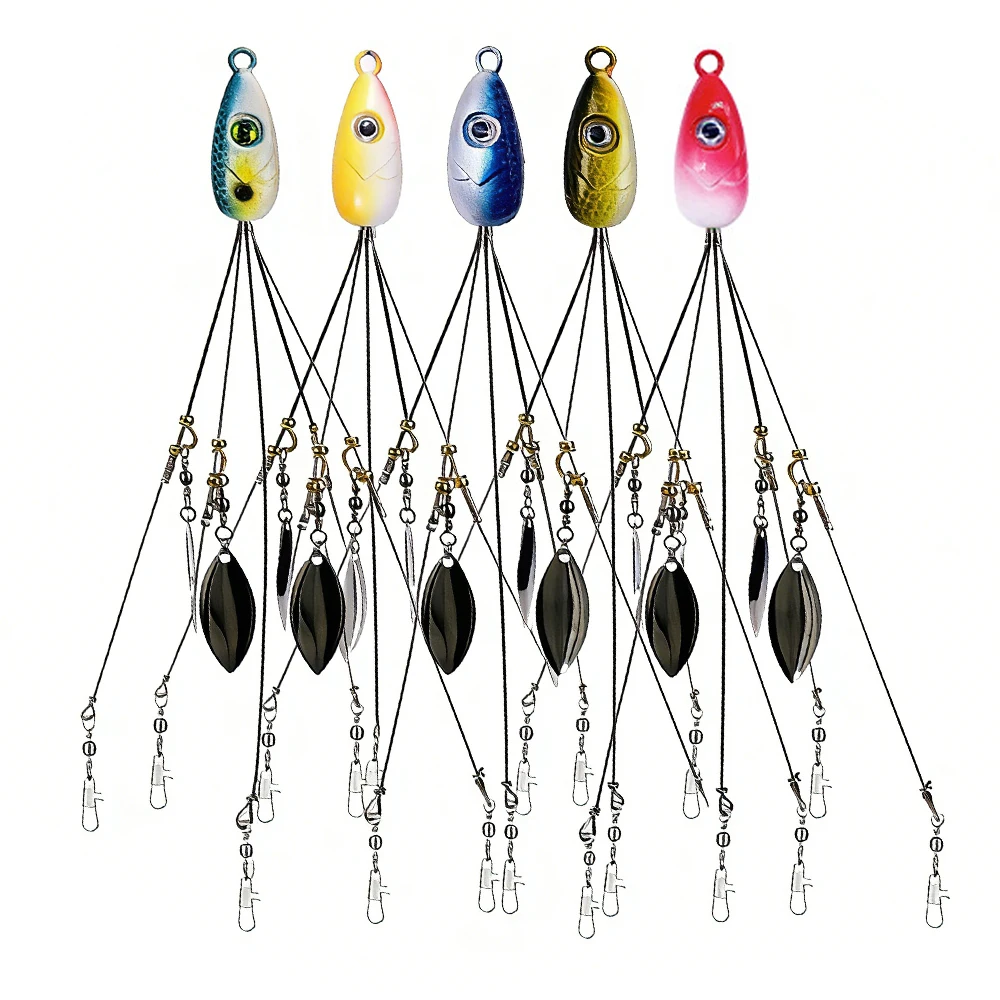 Fishing Lure Blade Bait - 5pcs Alabama Umbrella Rig Fishing Lure