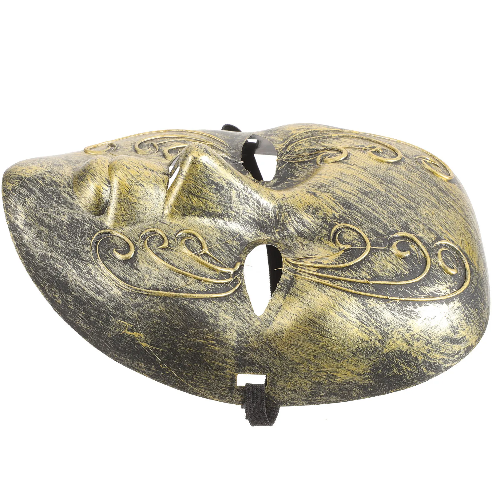 

Halloween Decor Mens Masquerade Mask Full Face Venetian Costume Party Favor Golden Whole