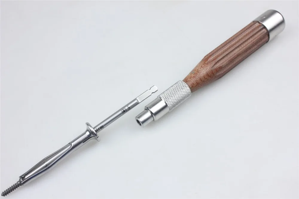 Medical orthopedic instrument AO Interface Semicircle Quick change wooden handle universal all AO screwdriver knob Fast clip