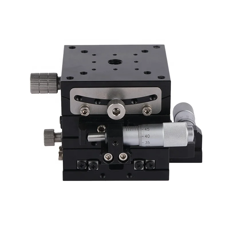 C&K Korea Imported JCXYT-60 XY Stages Micrometer Manual Linear Stage Goniometer Manual Tilp Stage for Optical Instrument