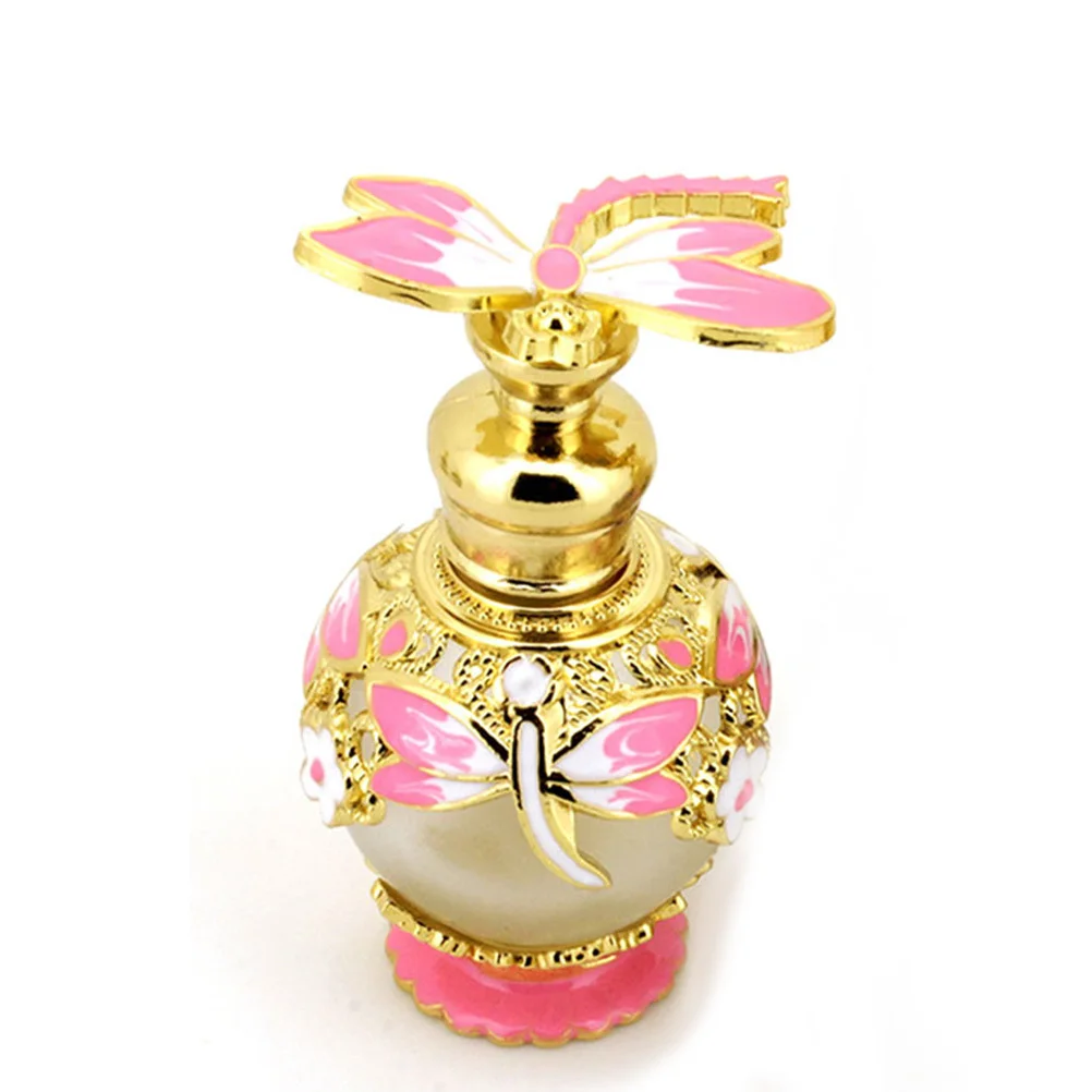 Bottiglie di profumo in vetro da 15 ml Bottiglia contagocce riutilizzabile per olio essenziale Aromaterapia Decorazioni da viaggio Contenitore di raccolta vintage