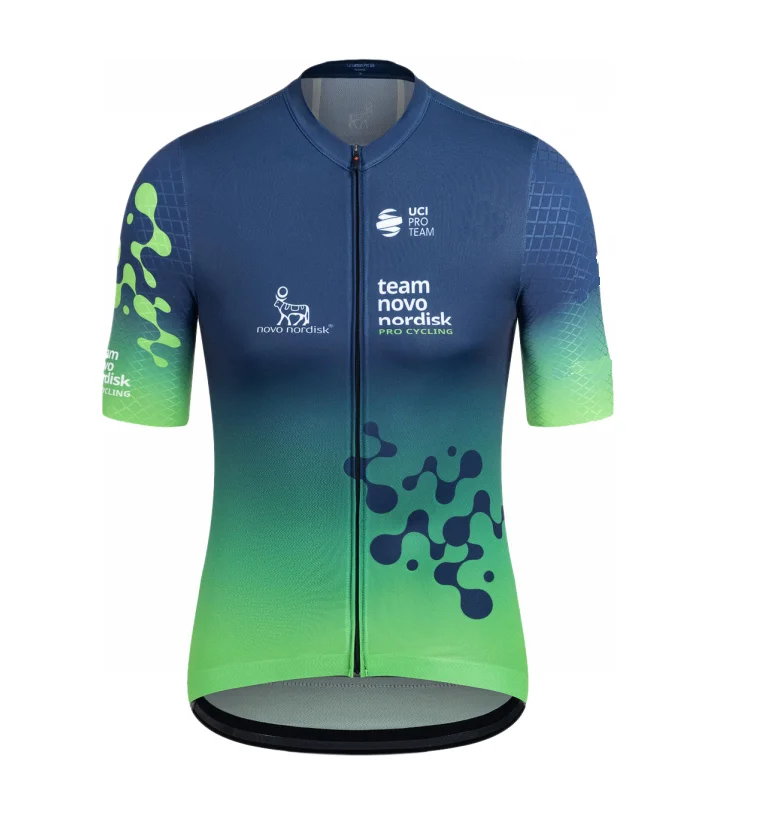 2025 NOVO NORDISK TEAM Men's Cycling Jersey Short Sleeve Bicycle Clothing With Bib Shorts Ropa Ciclismo