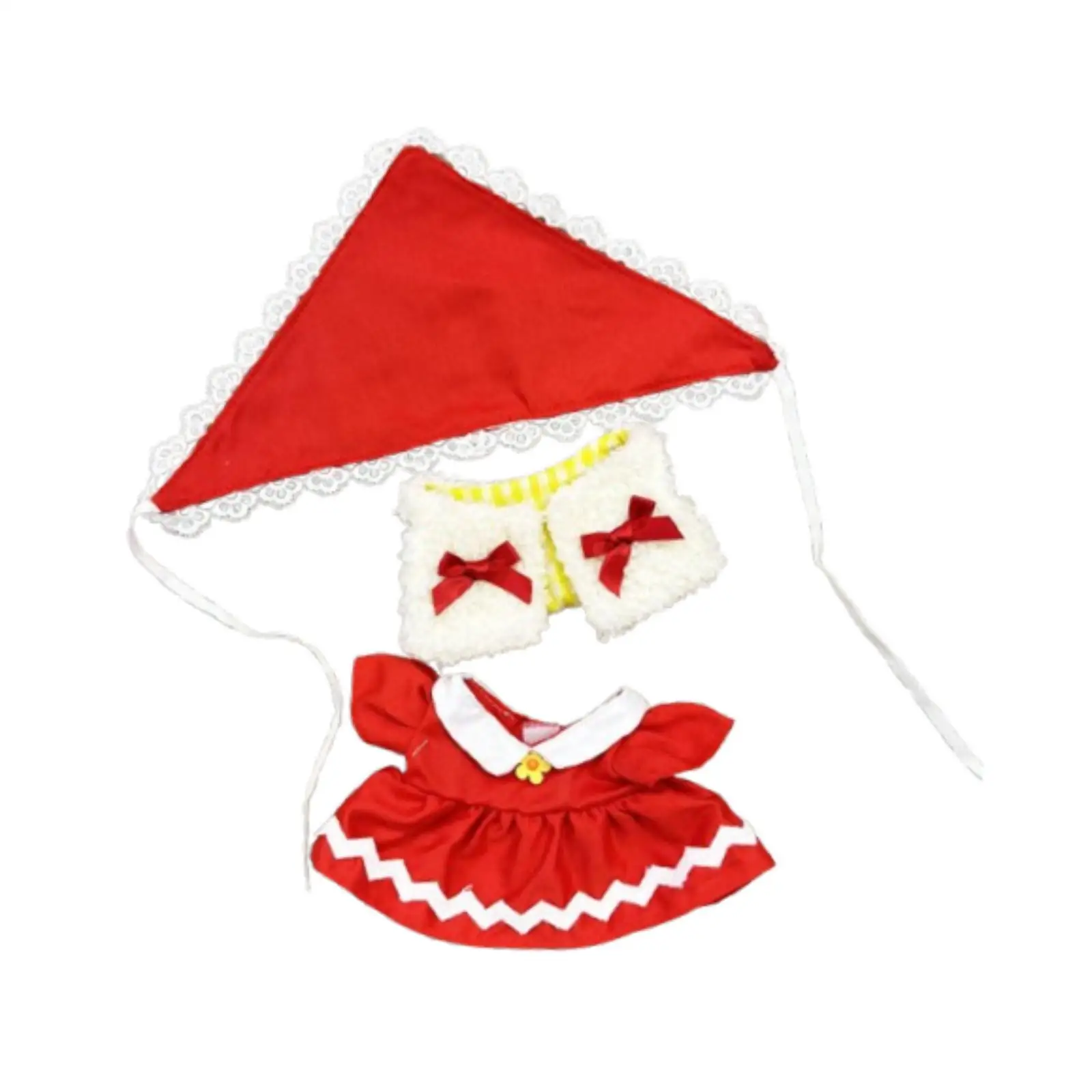 ملابس الدمى القطيفة DIY ملابس الدمية الناعمة أزياء لطيفة فستان الدمية الأنيق مع