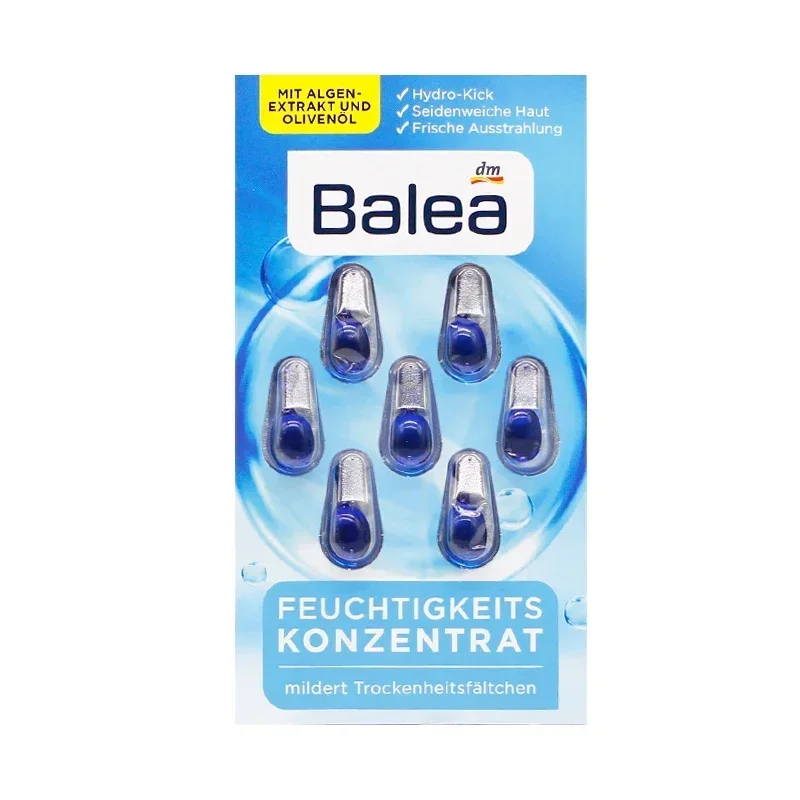 Balea-Sérum concentré pour le visage et les yeux, hydrate, augmente titut de la peau sèche, adoucit les yeux, nourrit et lisse la peau, 4 pièces