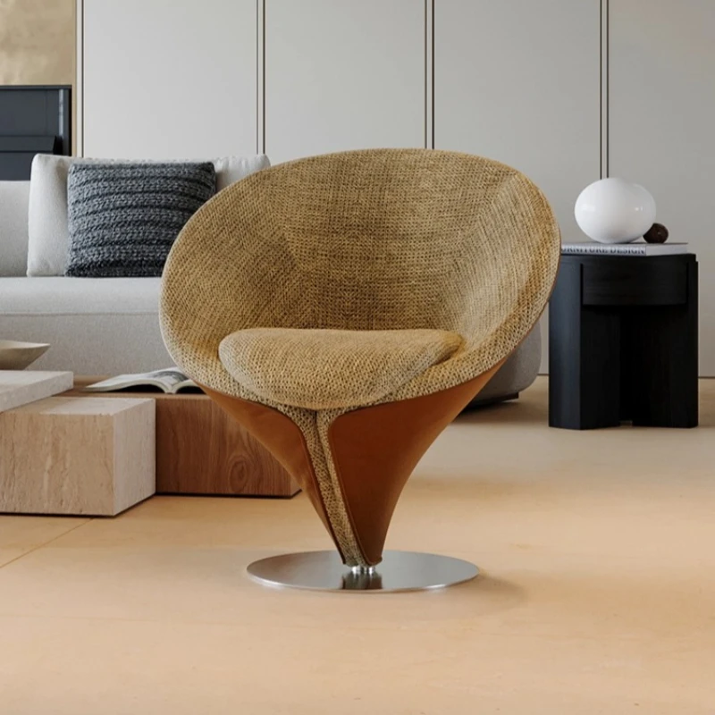 Nordic minimalist living room leisure chair vanity Bedroom chair design furniture High end elegant tabouret chambre single sofa