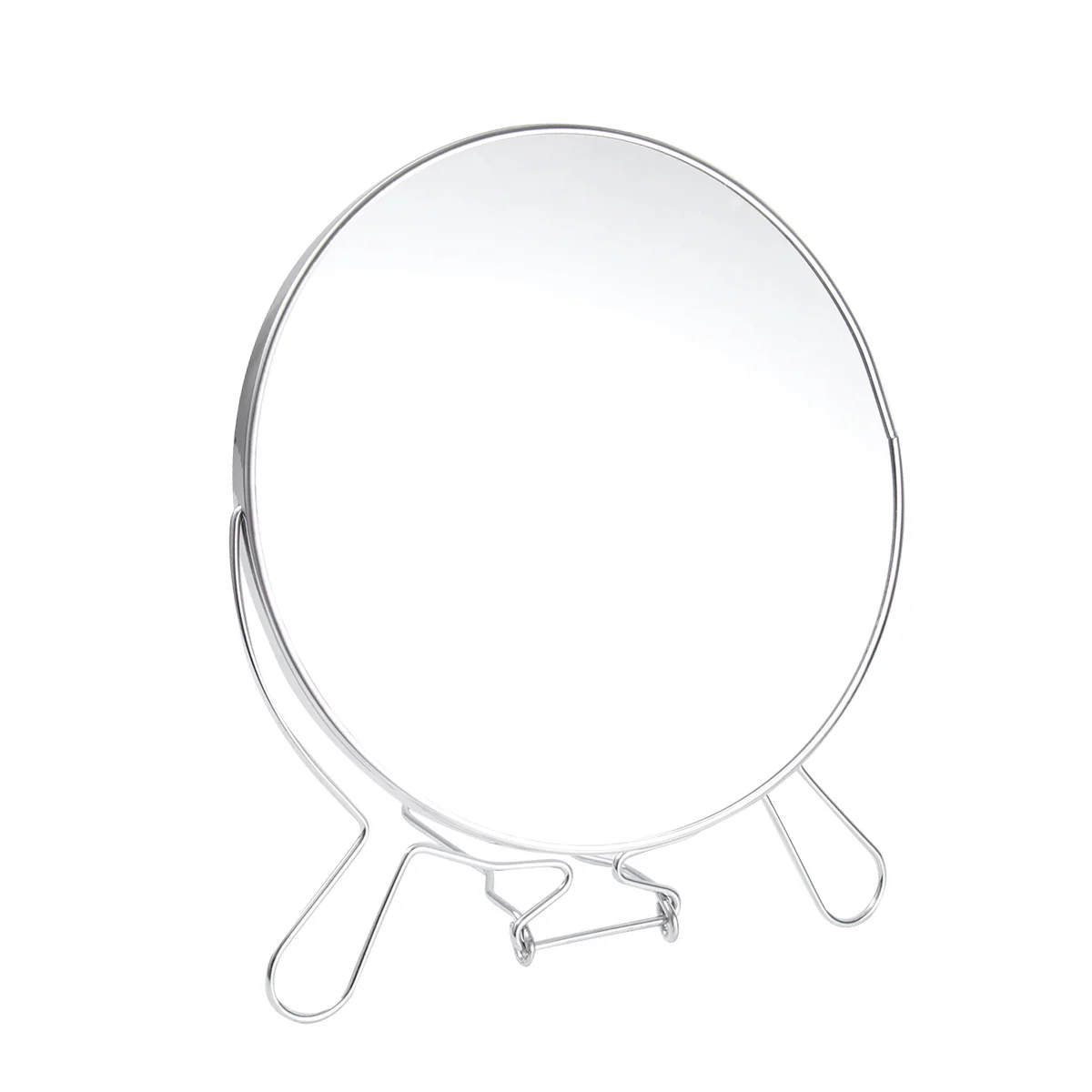 2 Stück doppelseitiger Make-up-Spiegel, 20,3 cm, Metall, Glas, 360 Grad drehbar, verstellbar, Kosmetikspiegel für Badezimmer, Theke, Schreibtisch