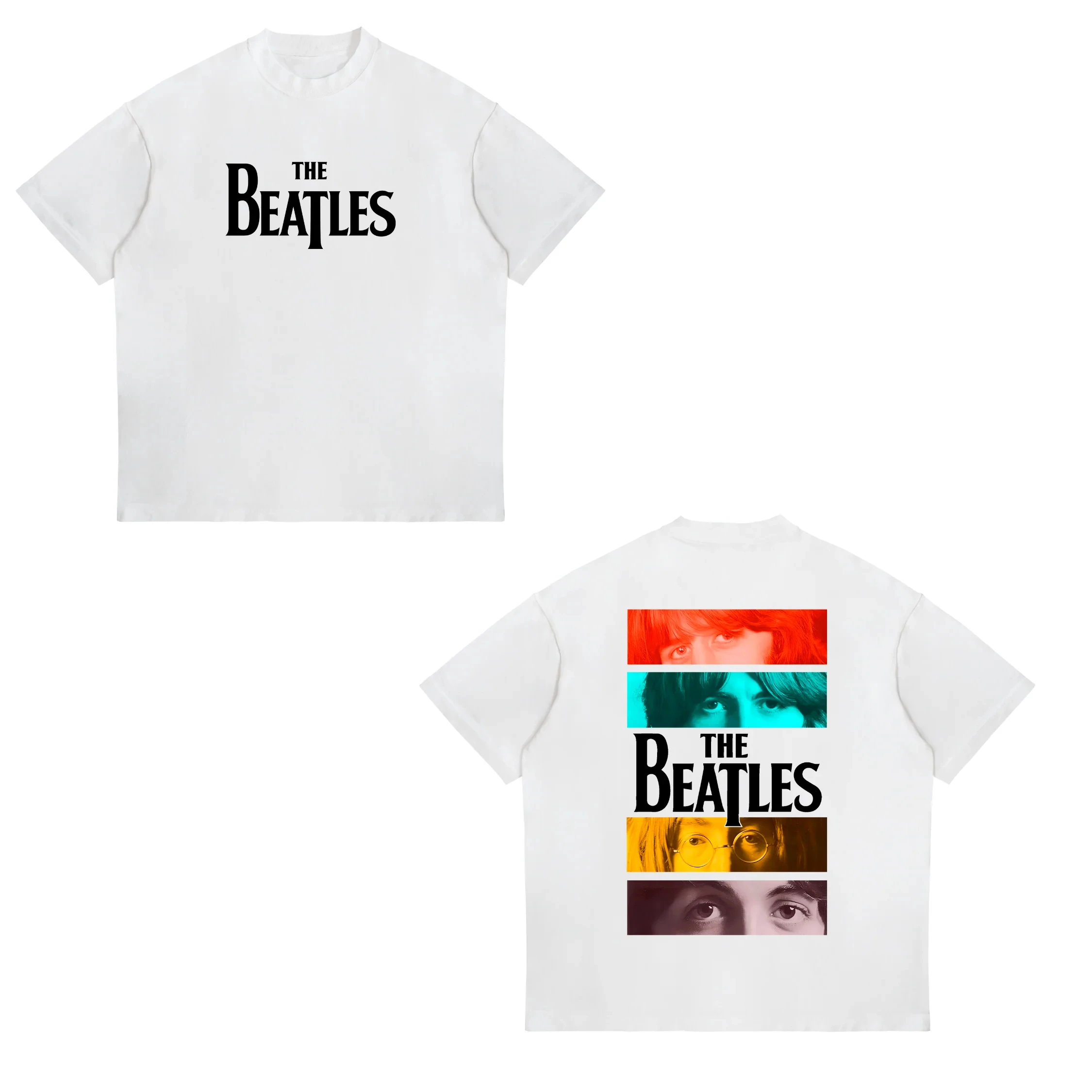 The Beatles 65th Anniversary Special Edition 1960-2025 Men's Short-sleeved T-shirt Harley Kurko Men's Clothing Cotton Shirt
