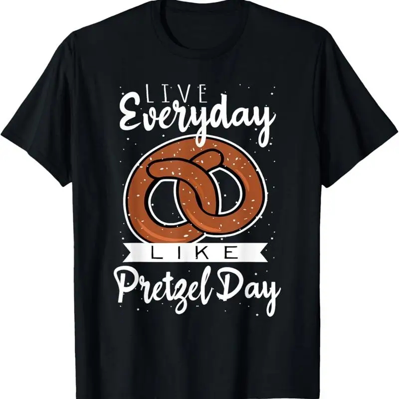 Vivi Tutti I Giorni Come Una Maglietta Divertente Con Giochi Di Parole Di Cibo Tedesco Per Il Giorno Di Pretzel