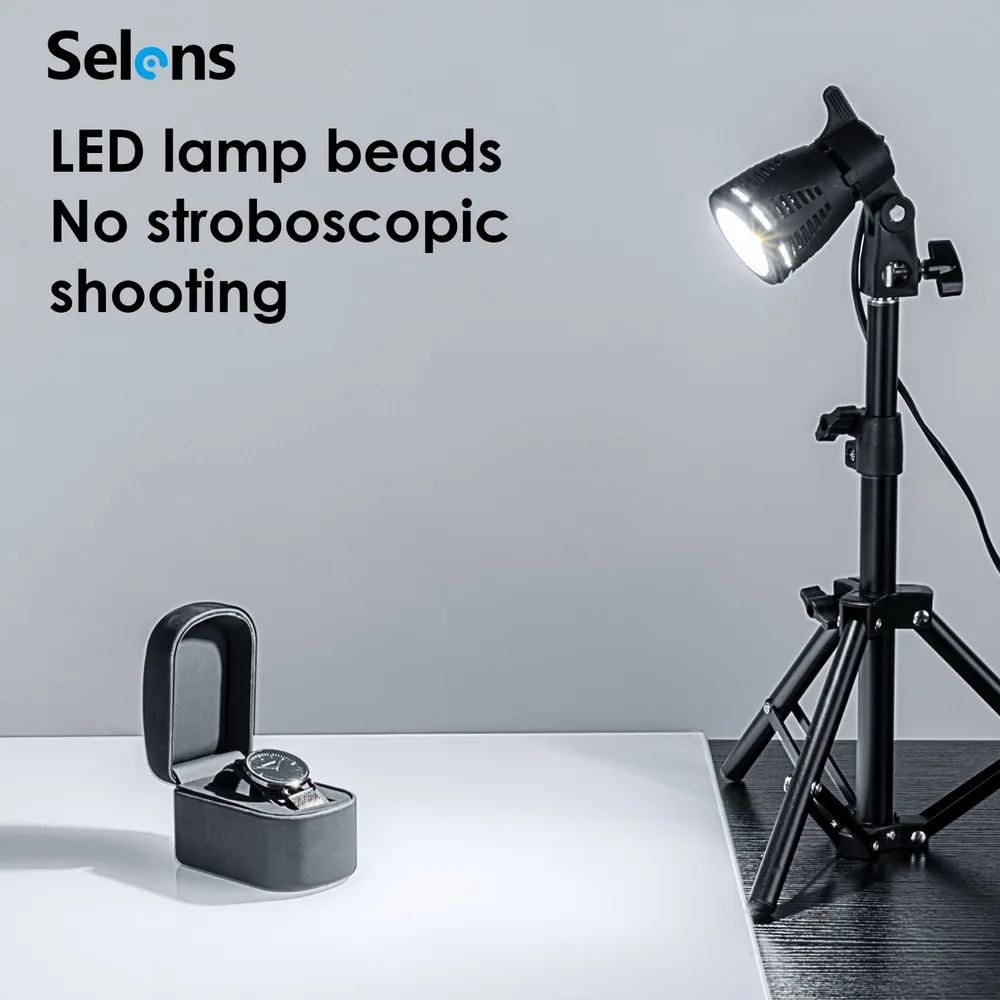 New Portable Collapsible Mini Video LED Spot Light Lamp Photo Studio Kits Continuous Lighting LED Lamp Photography Accessories