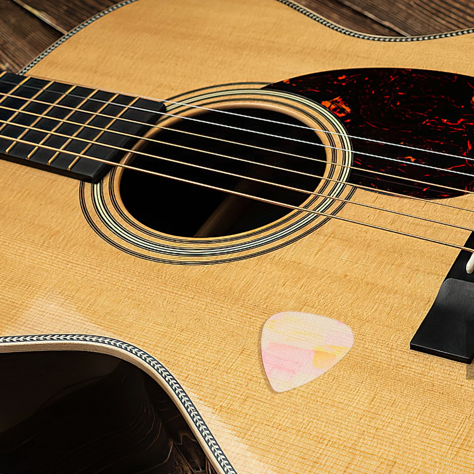 

6Pcs Transparent Color Guitar Picks Plastic Durable Thumb Picks for Electric Acoustic Bass Guitar Replacement Ukulele Pick