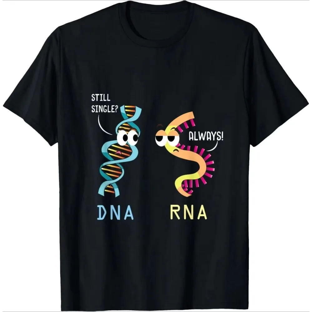 Proud Biologist Microbiology DNA RNA Biology Graphic T‑shirt Unisex Washed Cotton Short Sleeve Casual Streetwear Tops