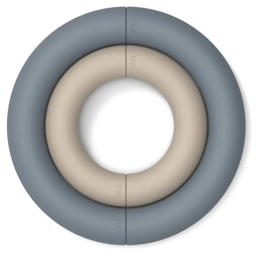 

Home Gym Free Weights Silicone Power Weight 2kg Circle Ring for Yoga Pilates Fitness Dumbbell Semicircle Power Ring 1