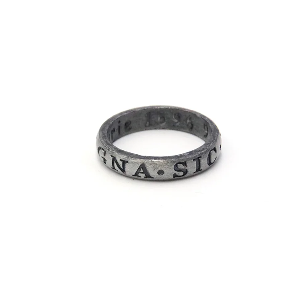 Game Uncharted 4 Drake Ring Mysterious Sea Area A Thief's End Titanium Man Vintage Rings for Women Men Cosplay Friendship Gift